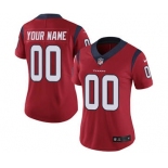 Women's Houston Texans Red Alternate Customized Jersey