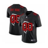 Men's Atlanta Falcons Custom Team Logo Dual Overlap Limited Football Jersey Black