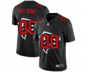 Men's Atlanta Falcons Custom Team Logo Dual Overlap Limited Football Jersey Black