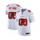 Men's Atlanta Falcons Custom White Team Logo Dual Overlap Limited Football Jersey