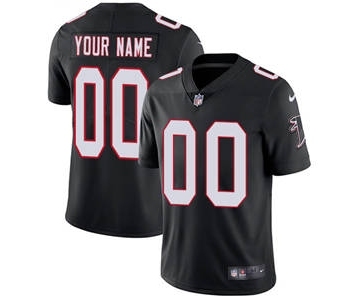 Men's Atlanta Falcons Customized Black Alternate Vapor Untouchable Custom Limited Football Jersey