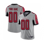 Men's Atlanta Falcons Customized Silver Stitched Football Limited Inverted Legend Jersey