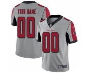 Men's Atlanta Falcons Customized Silver Stitched Football Limited Inverted Legend Jersey