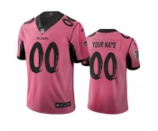 Men's Falcons Customized Vapor Limited City Edition Pink Jersey