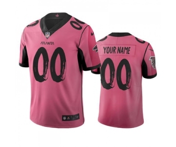 Men's Falcons Customized Vapor Limited City Edition Pink Jersey