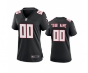 Women's Falcons Black Custom Throwback 2020 New Football Game Jersey