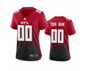 Women's Falcons Red Custom 2nd Alternate 2020 New Football Game Jersey