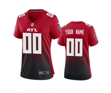 Women's Falcons Red Custom 2nd Alternate 2020 New Football Game Jersey