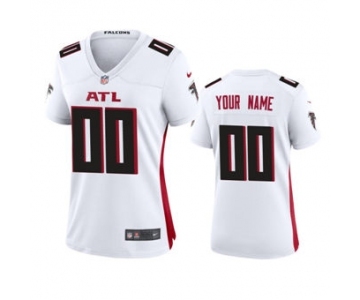 Women's Falcons White Custom 2020 New Football Game Jersey