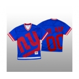 Men's New York Giants Custom Blue Mitchell & Nell Big Face Fashion Limited Football Jersey