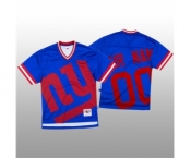 Men's New York Giants Custom Blue Mitchell & Nell Big Face Fashion Limited Football Jersey