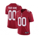 Men's New York Giants Customized Red Alternate Vapor Untouchable Custom Limited Football Jersey