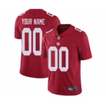 Men's New York Giants Customized Red Stitched Football Limited Inverted Legend Jersey