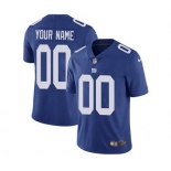 Men's New York Giants Customized Royal Blue Team Color Vapor Untouchable Custom Limited Football Jersey