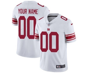 Men's New York Giants Customized White Vapor Untouchable Custom Limited Football Jersey