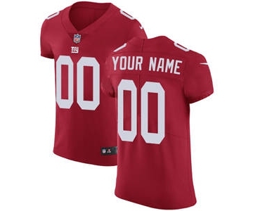 Men's New York Giants Customized Red Alternate Vapor Untouchable Custom Elite Football Jersey