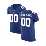 Men's New York Giants Customized Royal Blue Team Color Vapor Untouchable Custom Elite Football Jersey