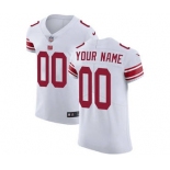 Men's New York Giants Customized White Vapor Untouchable Custom Elite Football Jersey