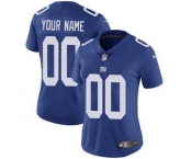 Women's New York Giants Customized Royal Blue Home Jersey