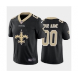 Men's Saints Custom Black Football Team Big Logo Fashion Vapor Limited Jersey