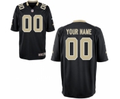 Men's New Orleans Saints Nike Black Custom Game Jersey