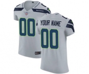 Men's Seattle Seahawks Customized Grey Alternate Vapor Untouchable Custom Elite Football Jersey