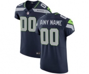 Men's Seattle Seahawks Customized Navy Blue Team Color Vapor Untouchable Custom Elite Football Jersey