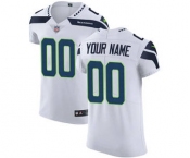 Men's Seattle Seahawks Customized White Vapor Untouchable Custom Elite Football Jersey