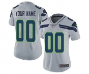 Women's Seattle Seahawks Customized Grey Alternate Jersey