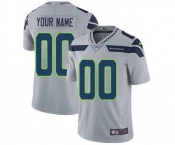 Youth Seattle Seahawks Customized Grey Alternate Custom Football Jersey