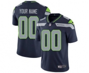 Youth Seattle Seahawks Customized Navy Blue Team Color Custom Football Jersey