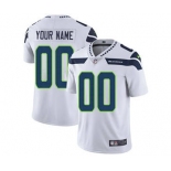 Youth Seattle Seahawks Customized White Custom Football Jersey