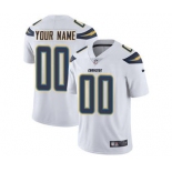 Men's Los Angeles Chargers Customized White Vapor Untouchable Custom Limited Football Jersey