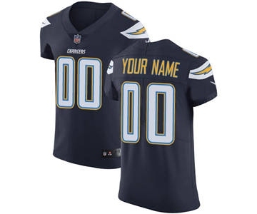 Men's Los Angeles Chargers Customized Navy Blue Team Color Vapor Untouchable Custom Elite Football Jersey