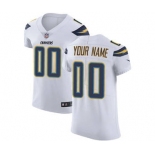 Men's Los Angeles Chargers Customized White Vapor Untouchable Custom Elite Football Jersey