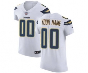 Men's Los Angeles Chargers Customized White Vapor Untouchable Custom Elite Football Jersey