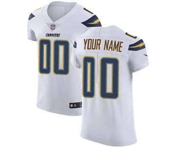 Men's Los Angeles Chargers Customized White Vapor Untouchable Custom Elite Football Jersey