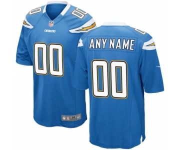 Mens Los Angeles Chargers Nike Powder Blue Customized Alternate Game Jersey