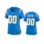 Women's Chargers Powder Blue Custom 2020 New Football Game Jersey