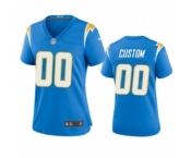 Women's Chargers Powder Blue Custom 2020 New Football Game Jersey