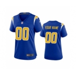 Women's Chargers Royal Custom 2nd Alternate 2020 New Football Game Jersey