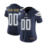 Women's Los Angeles Chargers Navy Blue Home Customized Jersey