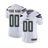 Women's Los Angeles Chargers White Road Customized Jersey