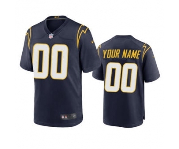 Youth Chargers Custom Navy 2020 Football Stitched Game Jersey