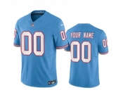 Men's Tennessee Titans Active Player Custom Light Blue 2023 F.U.S.E. Vapor Limited Throwback Stitched Football Jersey