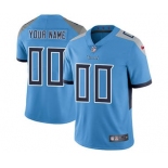 Men's Tennessee Titans Customized Light Blue Alternate Vapor Untouchable Custom Limited Football Jersey