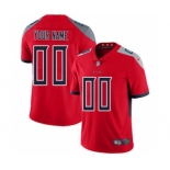 Men's Tennessee Titans Customized Red Stitched Football Limited Inverted Legend Jersey