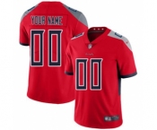 Men's Tennessee Titans Customized Red Stitched Football Limited Inverted Legend Jersey