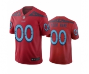 Men's Titans Customized Vapor Limited City Edition Red Jersey