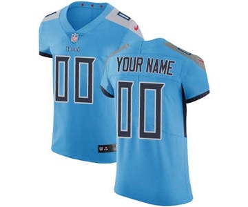 Men's Tennessee Titans Customized Light Blue Alternate Vapor Untouchable Custom Elite Football Jersey